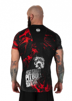 Pit Bull T-Shirt Mesh Performance Pro Plus Blood Dog II